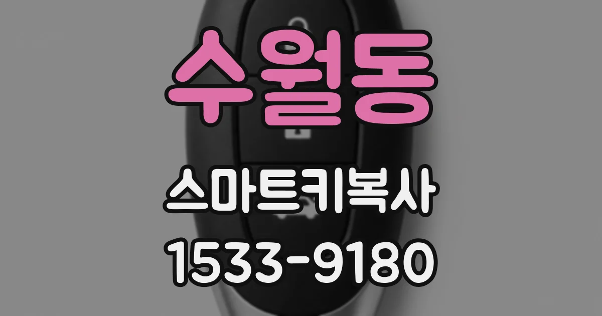 수월동 스마트키복사