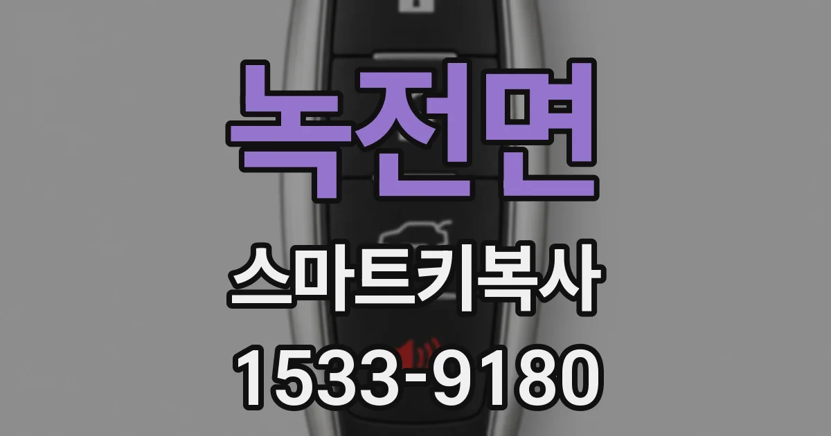 녹전면 스마트키복사