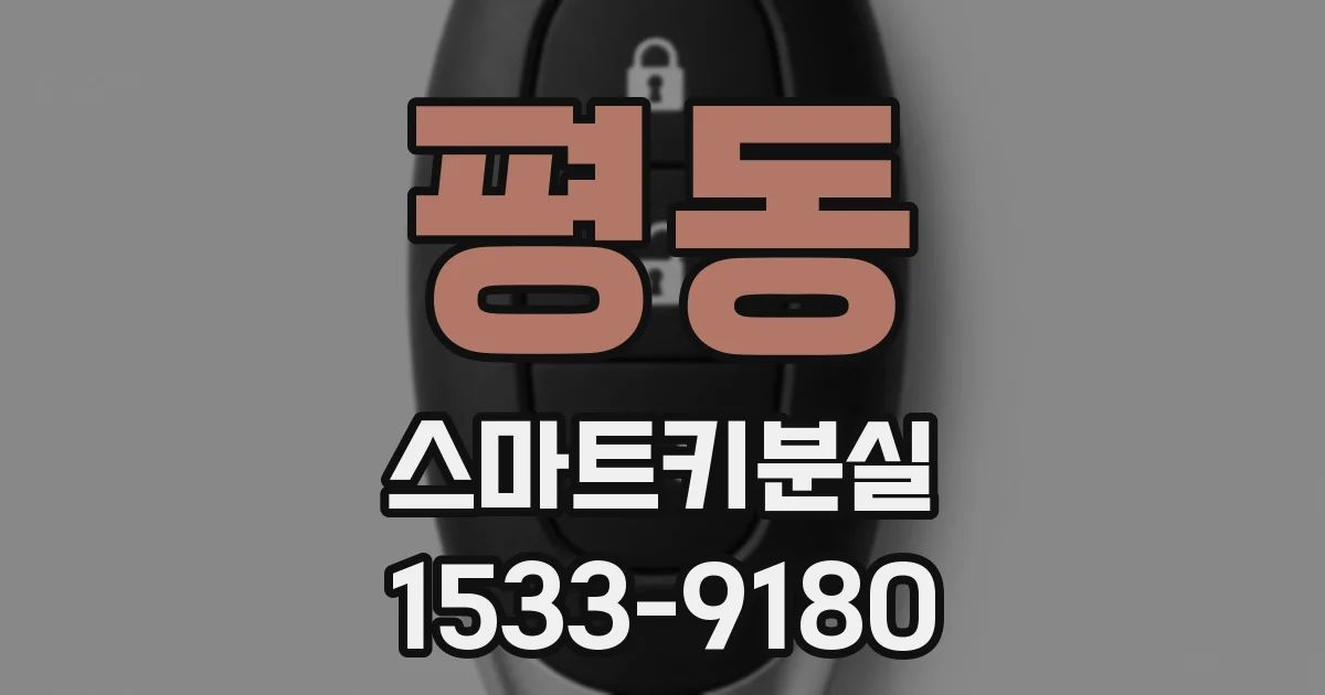 평동 스마트키분실