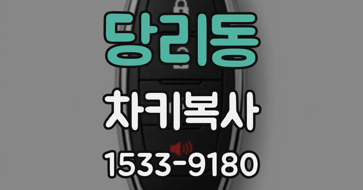 당리동 차키복사