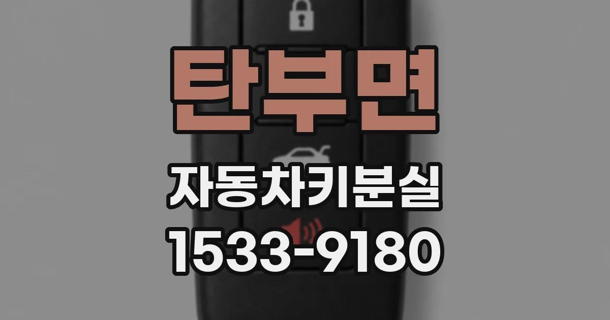 탄부면 자동차키분실