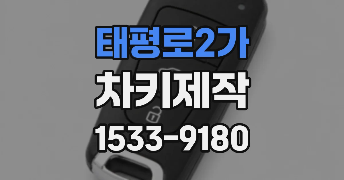 태평로2가 차키제작