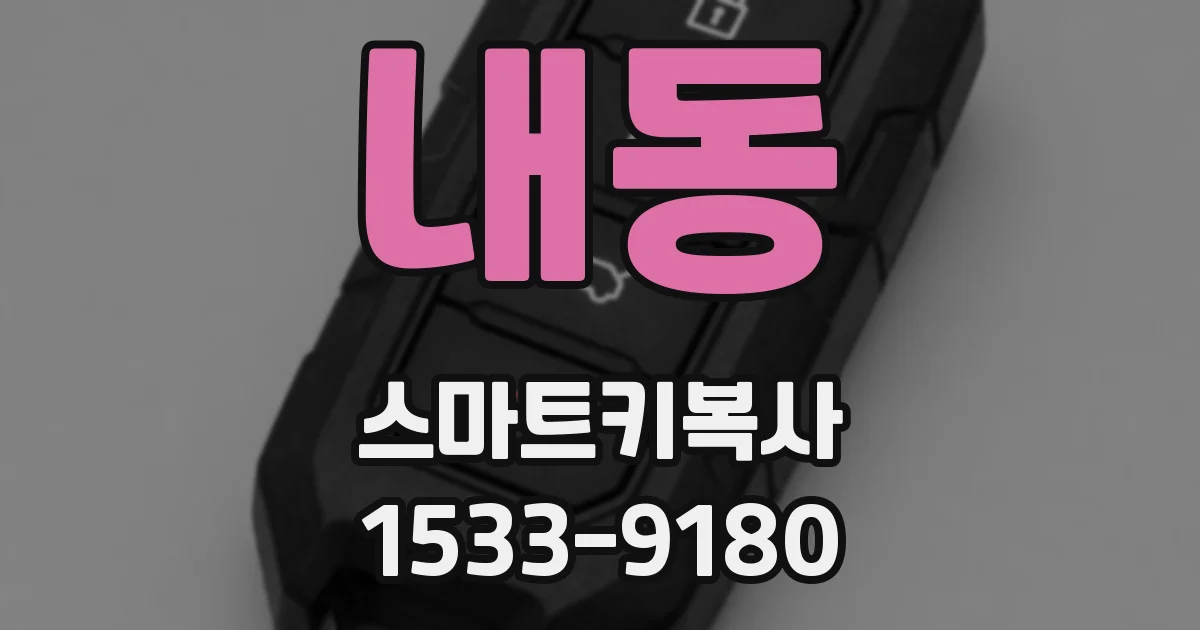 내동 스마트키복사