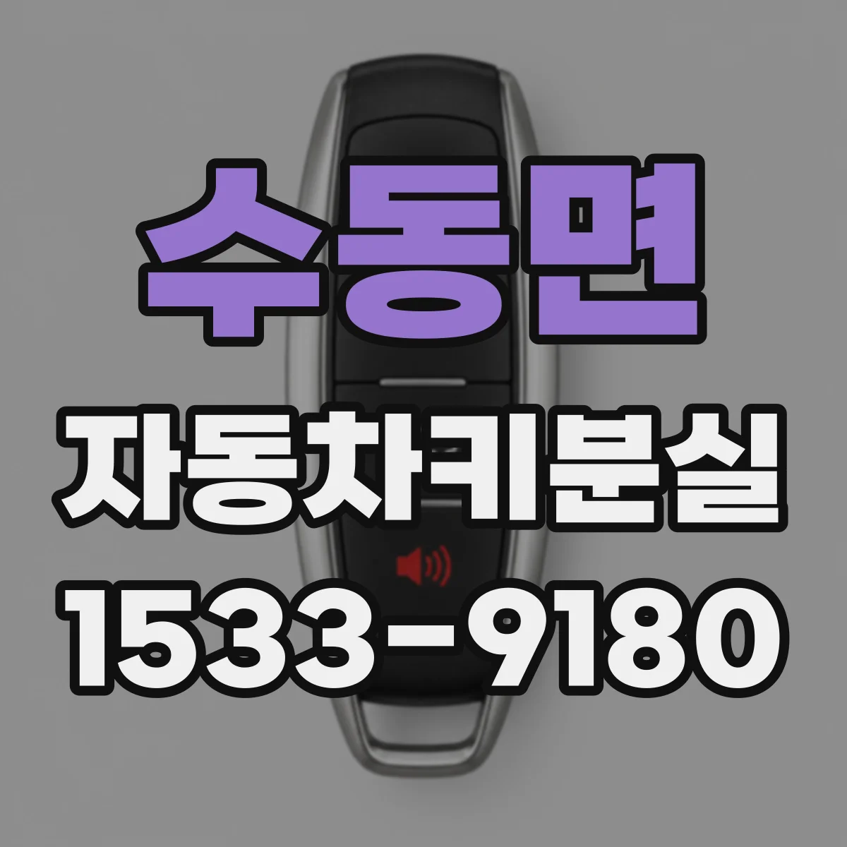 수동면 자동차키분실