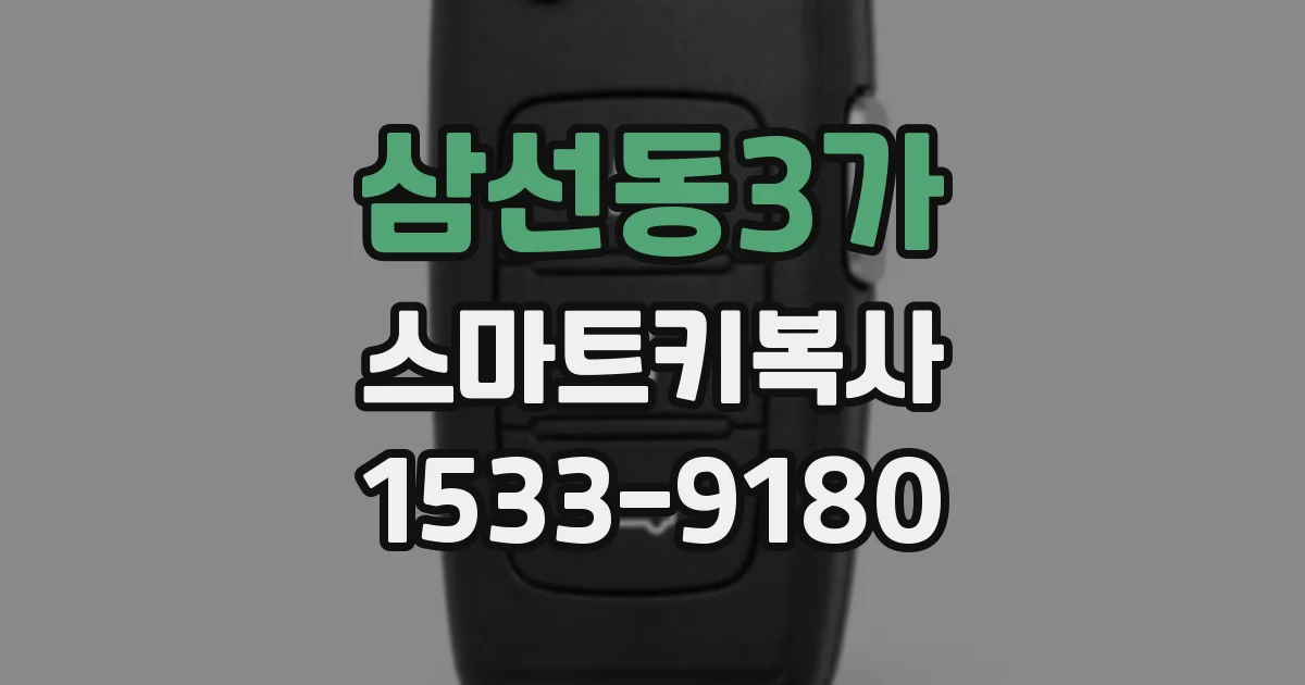 삼선동3가 스마트키복사