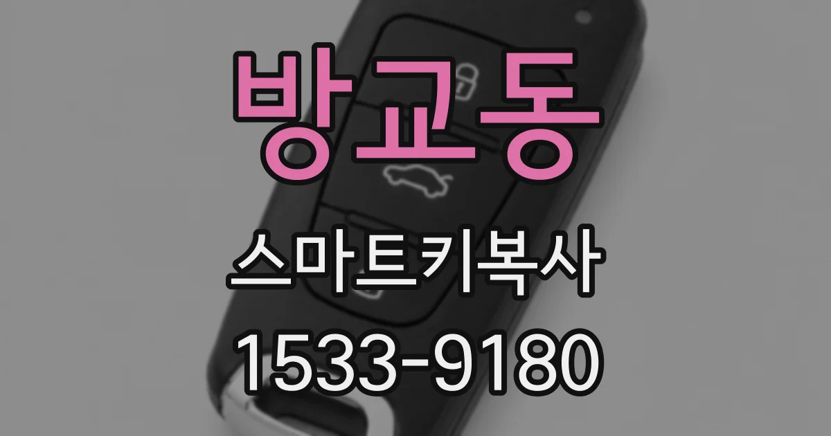 방교동 스마트키복사