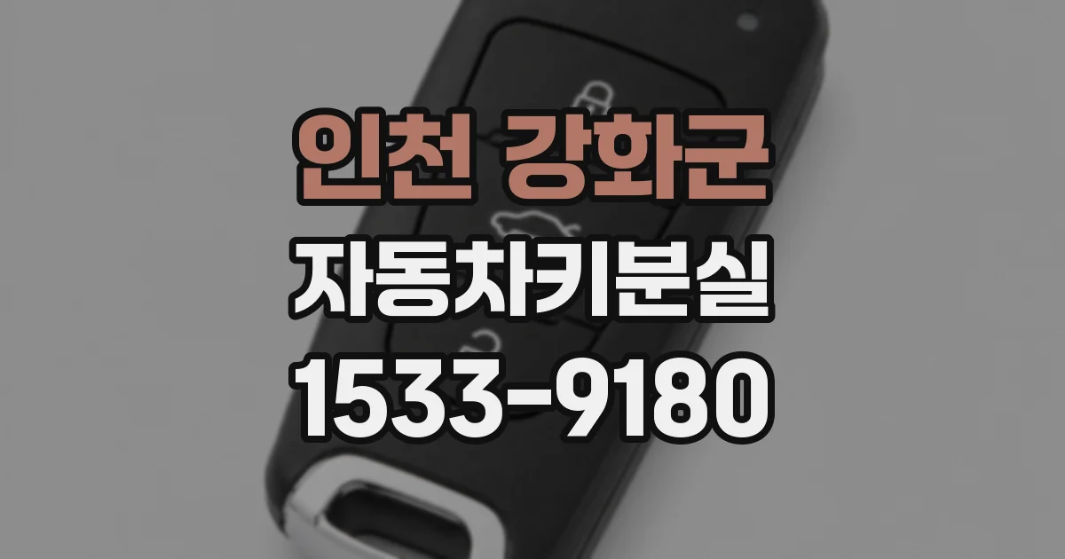인천 강화군 자동차키분실