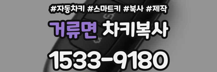 거류면 차키복사