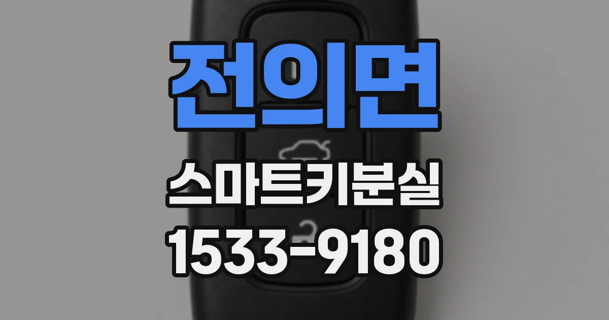 전의면 스마트키분실