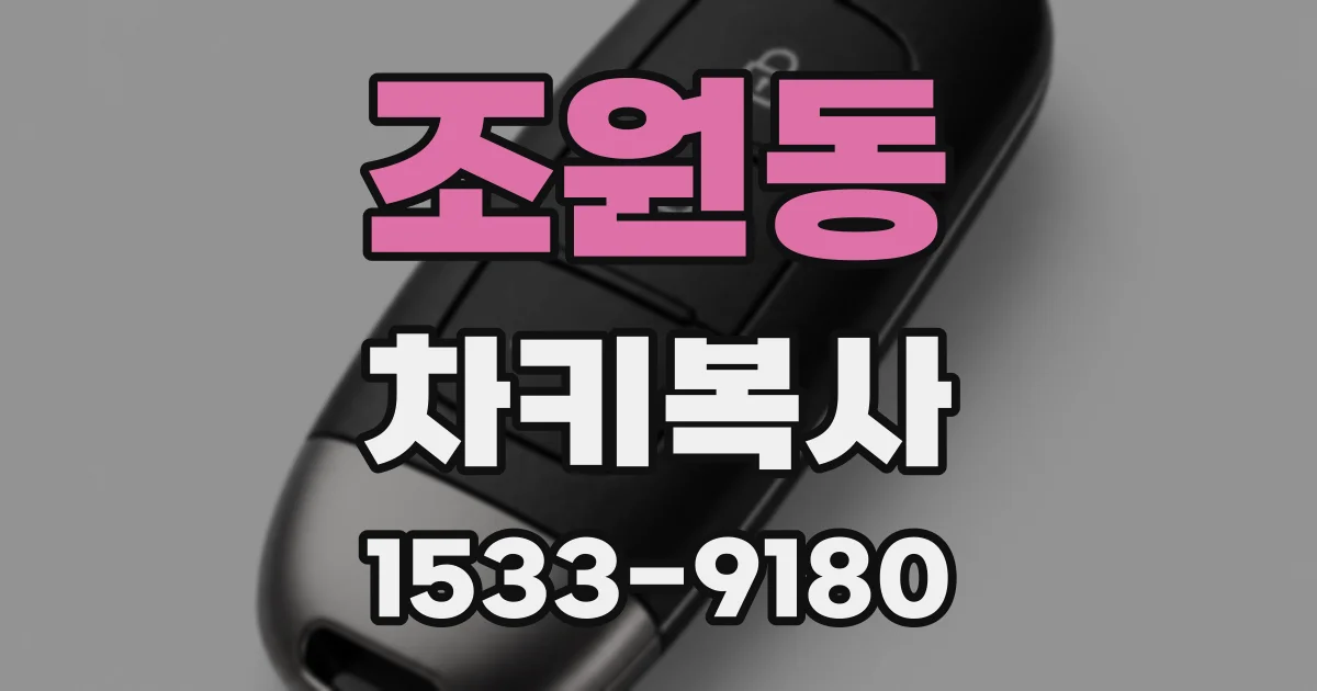 조원동 차키복사