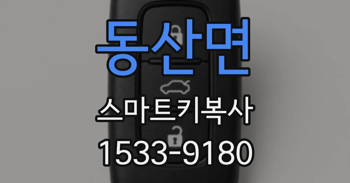 동산면 스마트키복사