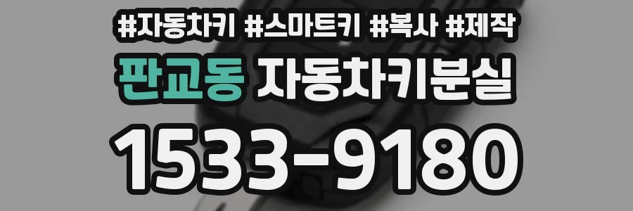판교동 자동차키분실
