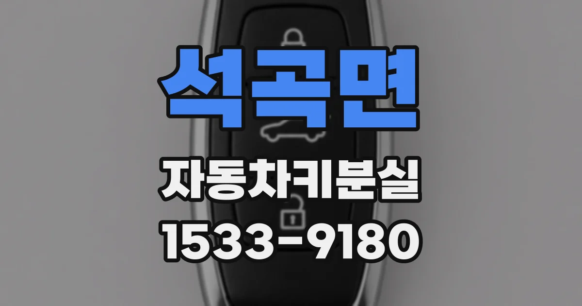 석곡면 자동차키분실