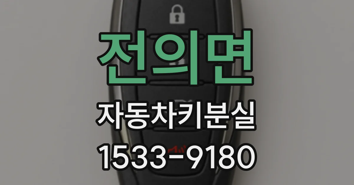 전의면 자동차키분실