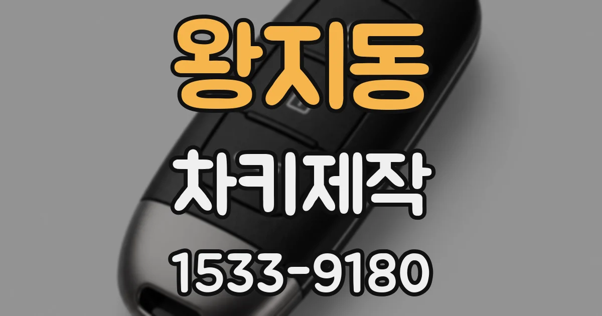 왕지동 차키제작