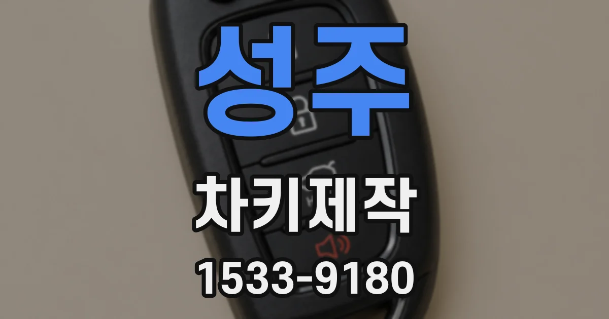 성주 차키제작