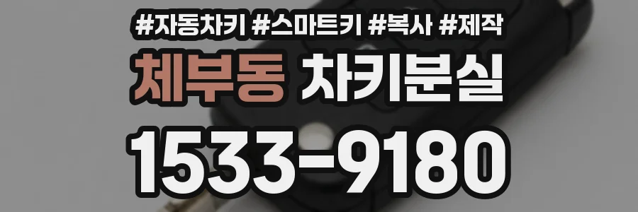 체부동 차키분실