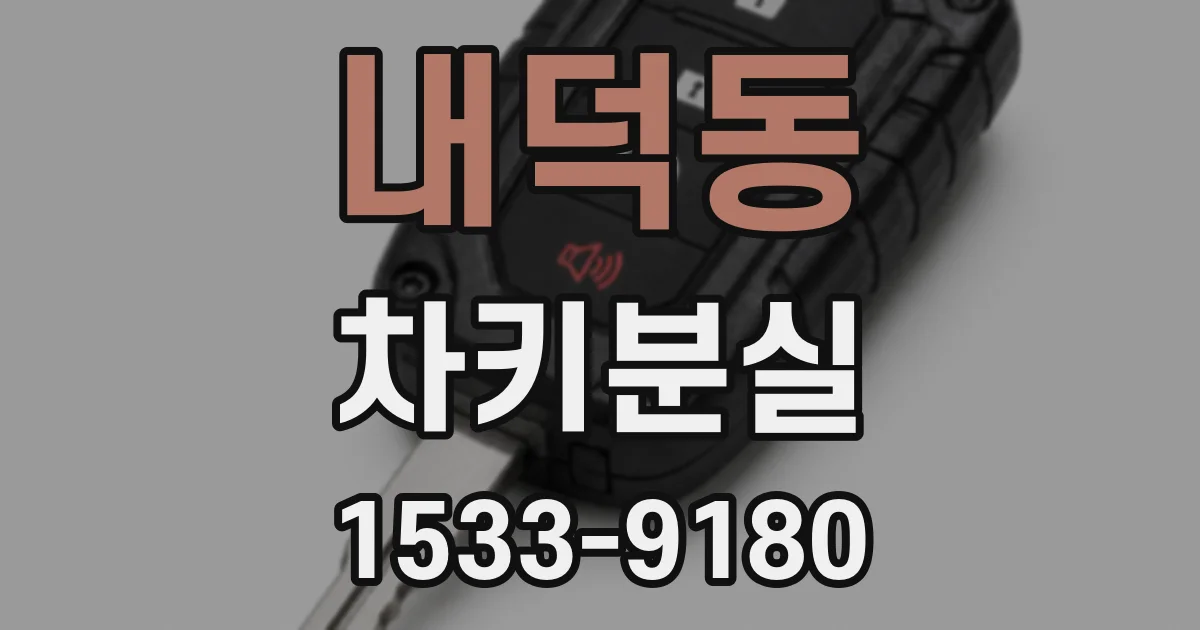 내덕동 차키분실