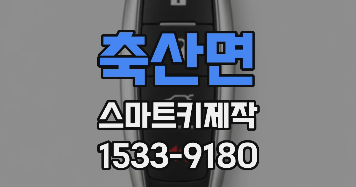 축산면 스마트키제작