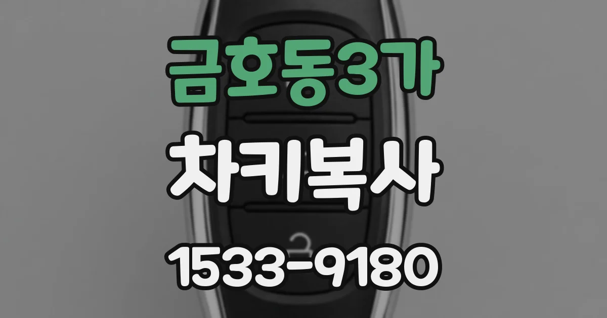 금호동3가 차키복사