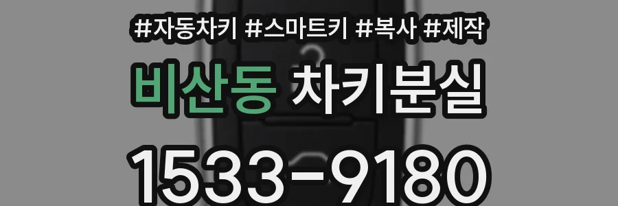 비산동 차키분실