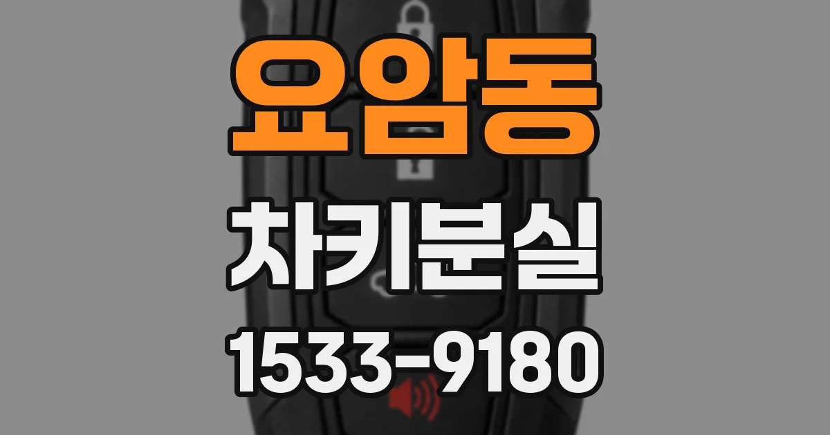 요암동 차키분실