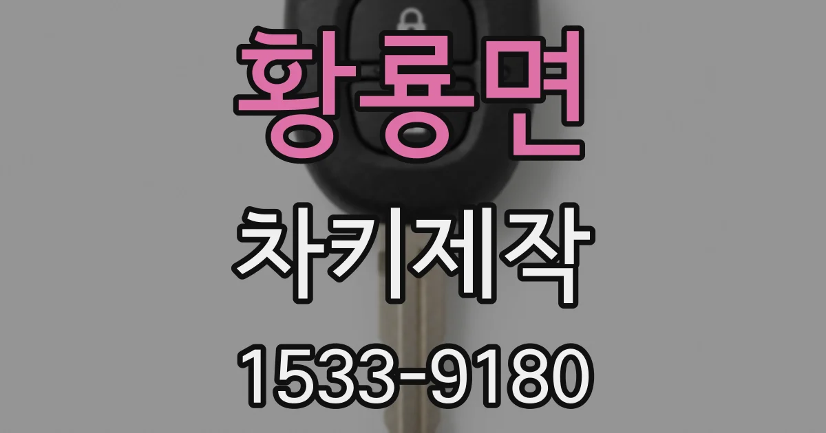 황룡면 차키제작