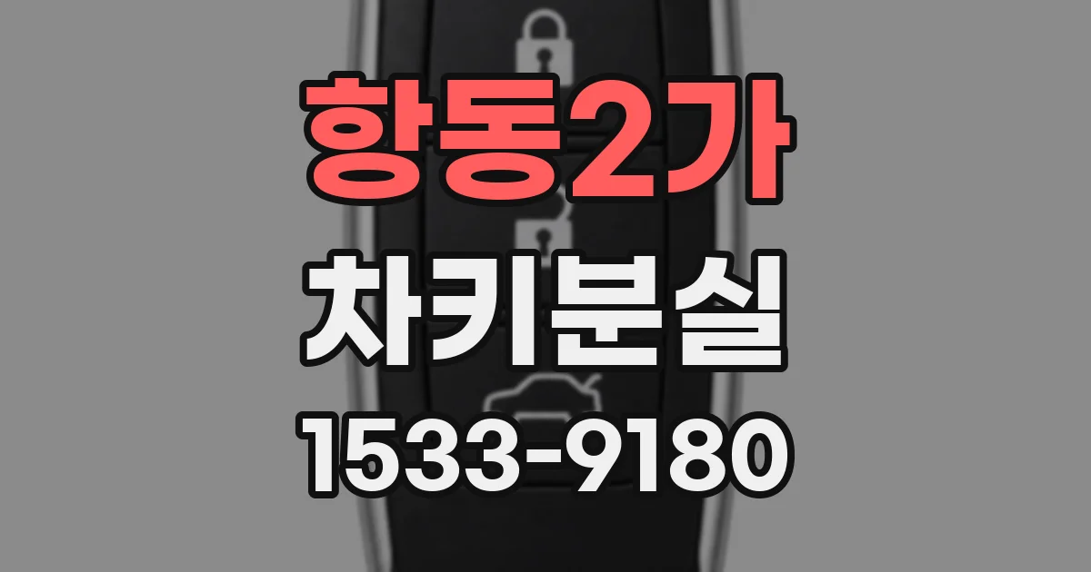 항동2가 차키분실