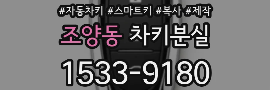 조양동 차키분실