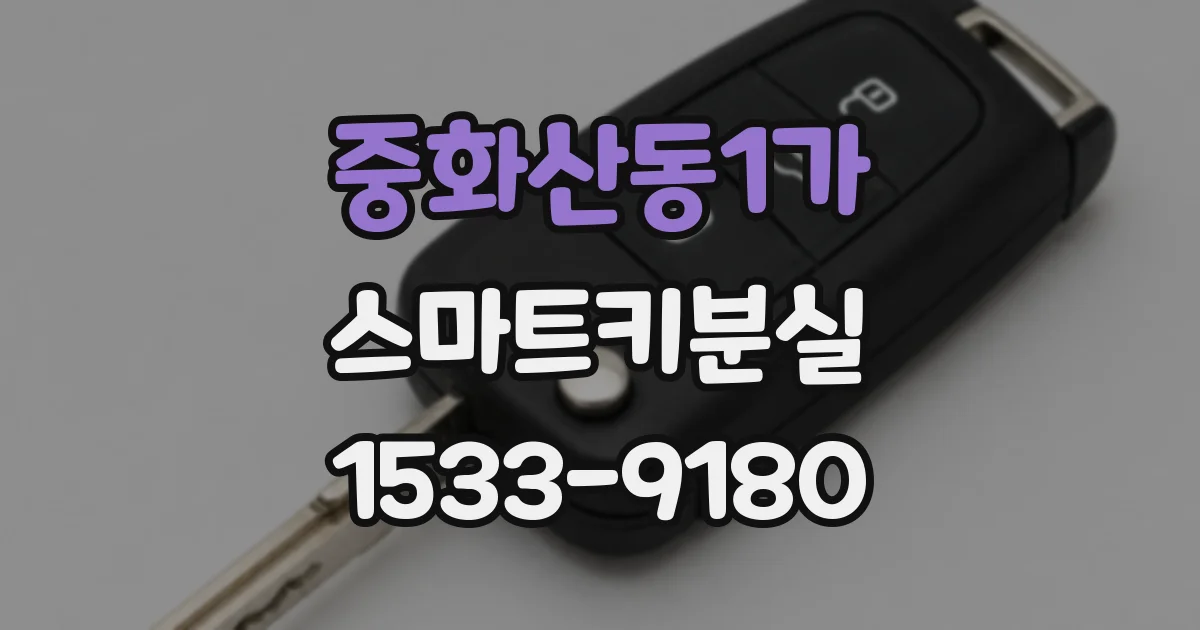 중화산동1가 스마트키분실