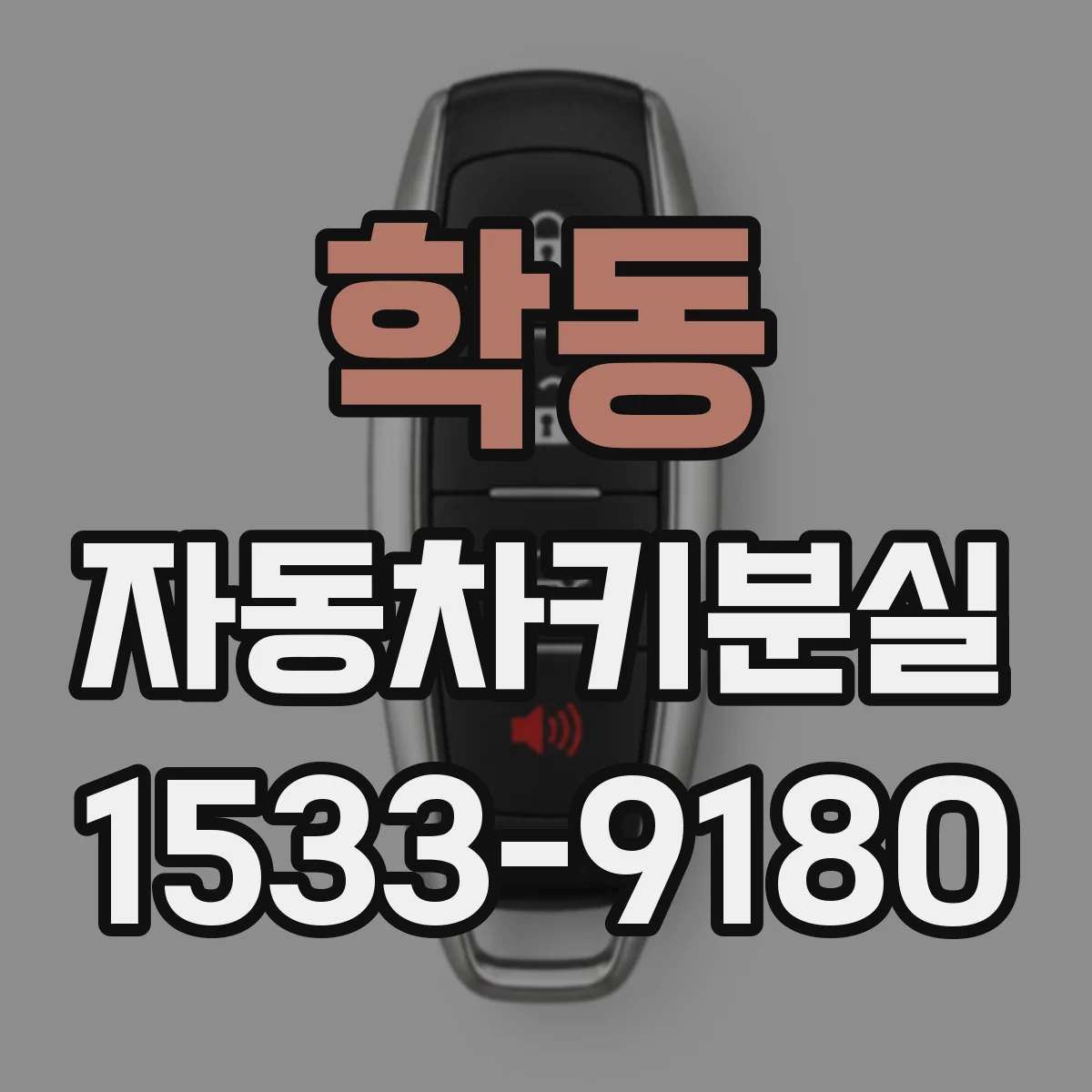학동 자동차키분실