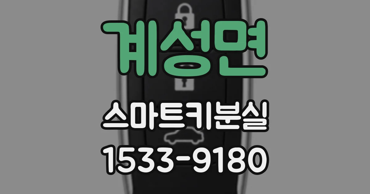 계성면 스마트키분실
