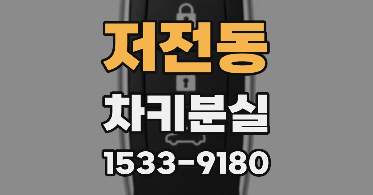 저전동 차키분실