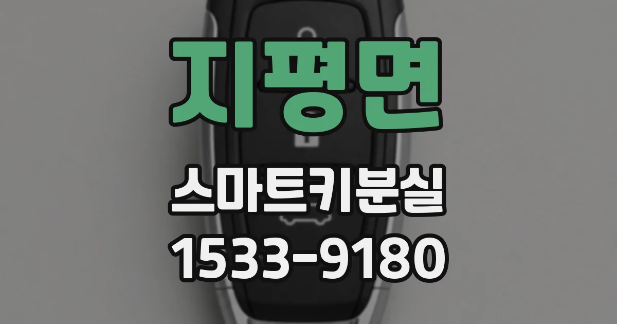 지평면 스마트키분실