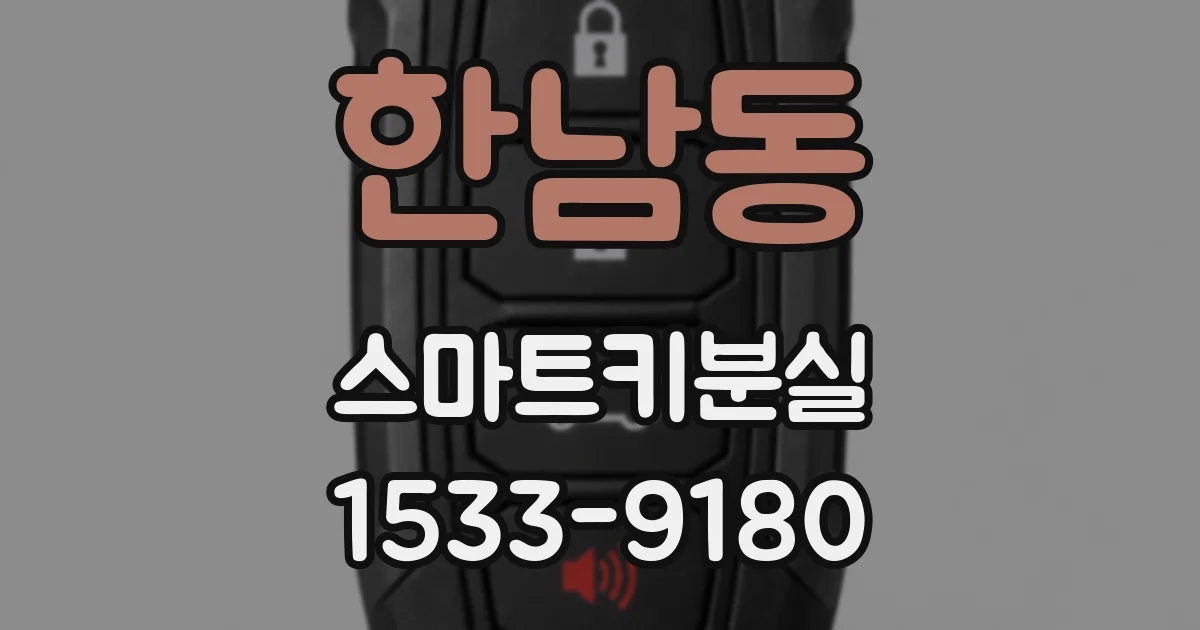한남동 스마트키분실