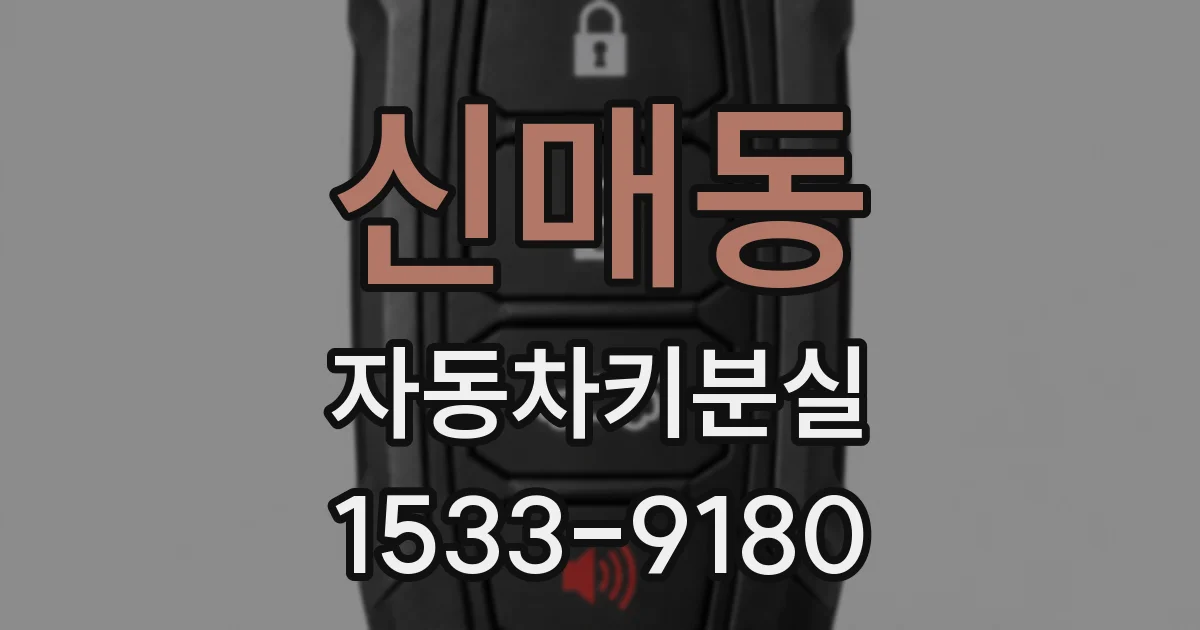신매동 자동차키분실