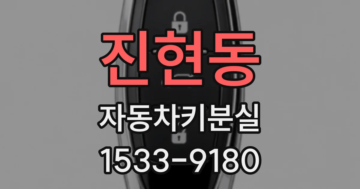진현동 자동차키분실