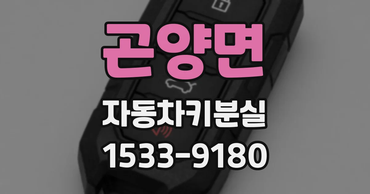 곤양면 자동차키분실