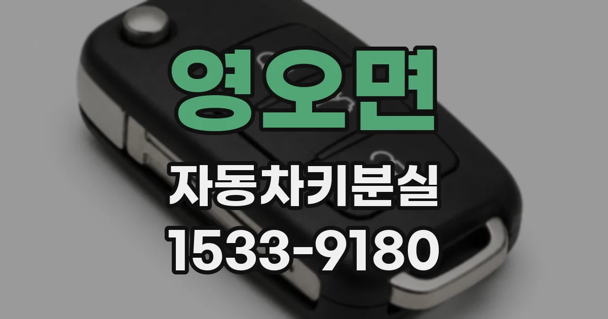 영오면 자동차키분실