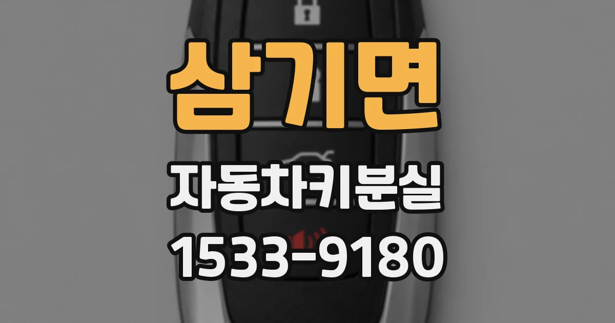 삼기면 자동차키분실