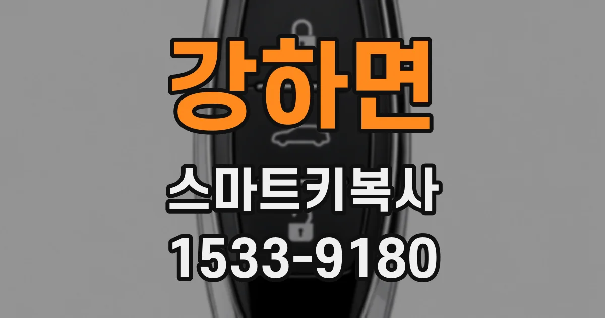 강하면 스마트키복사