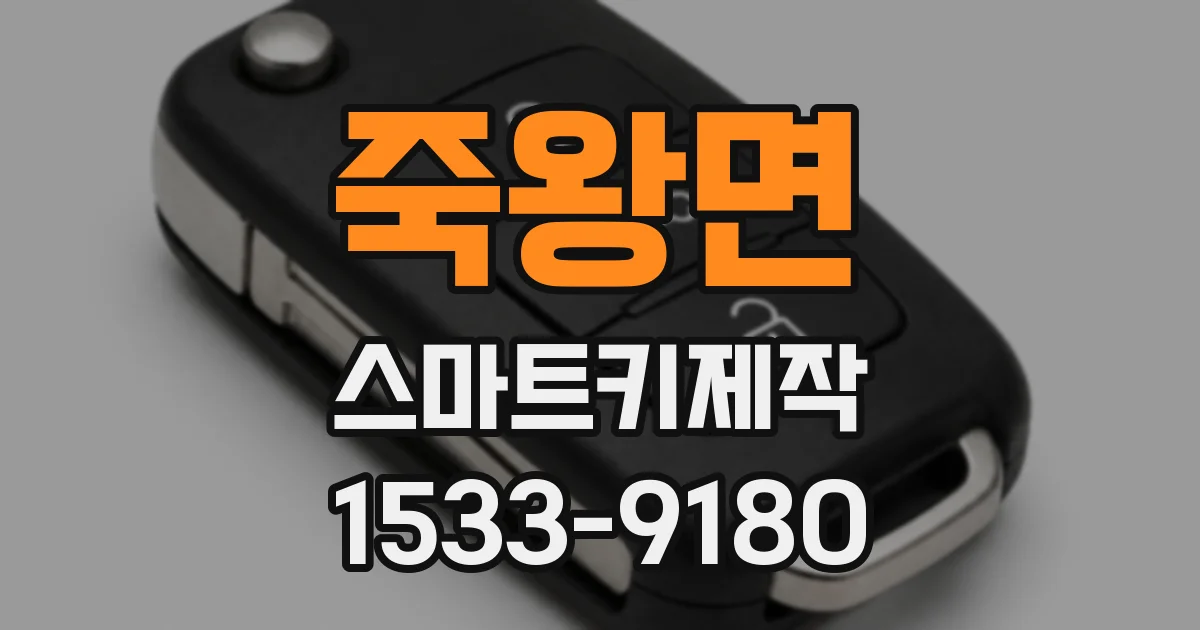 죽왕면 스마트키제작