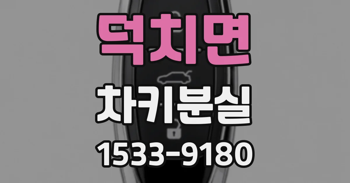 덕치면 차키분실