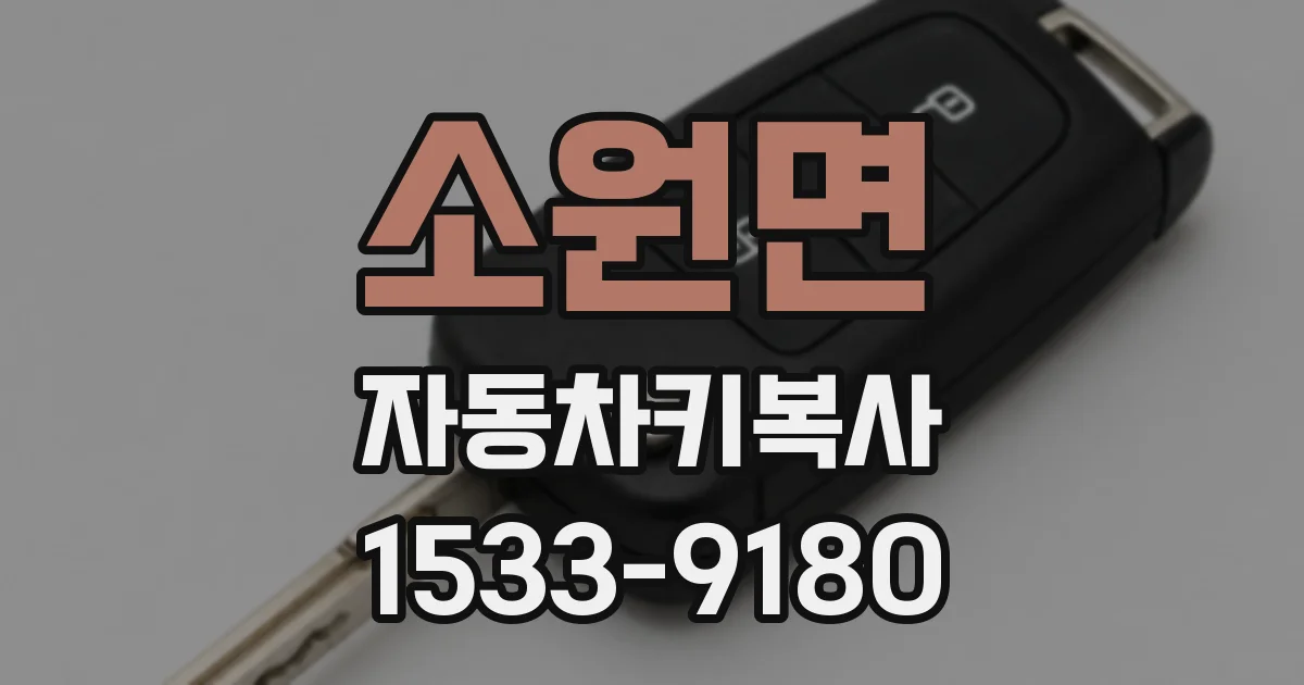 소원면 자동차키복사