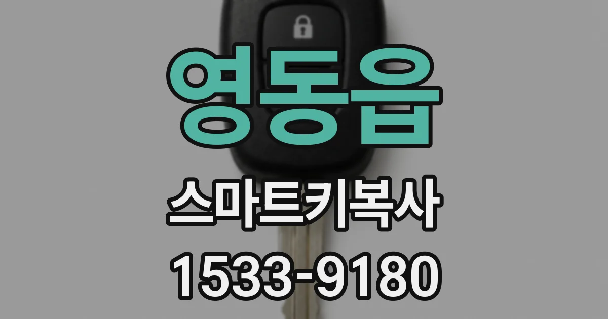 영동읍 스마트키복사