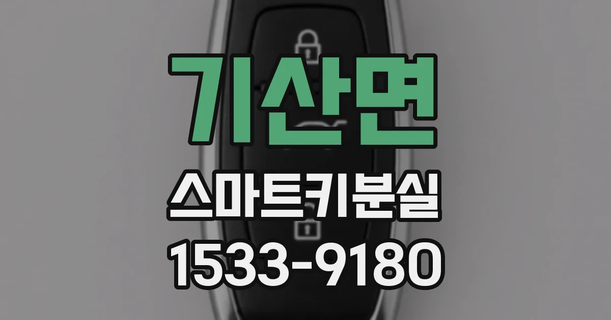 기산면 스마트키분실