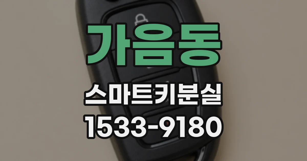 가음동 스마트키분실