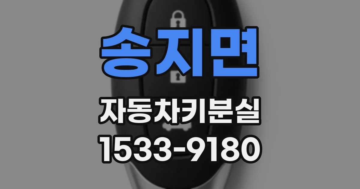 송지면 자동차키분실