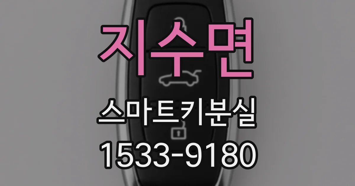 지수면 스마트키분실