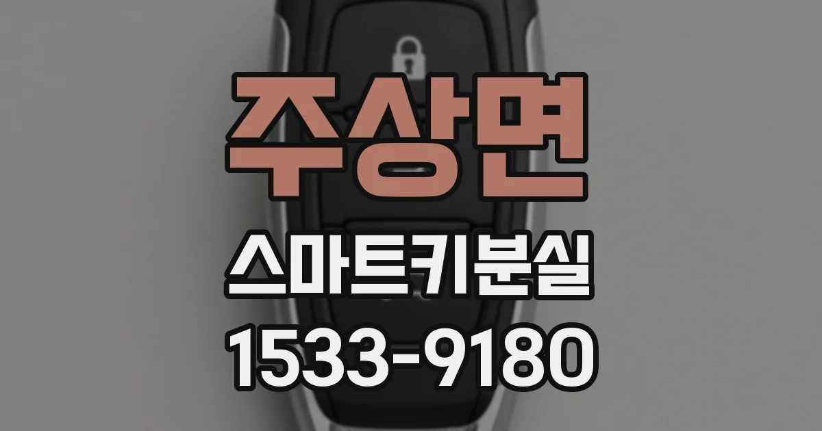 주상면 스마트키분실